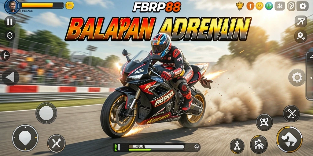 Tampilan seru dari balapan motor di FBRP88.