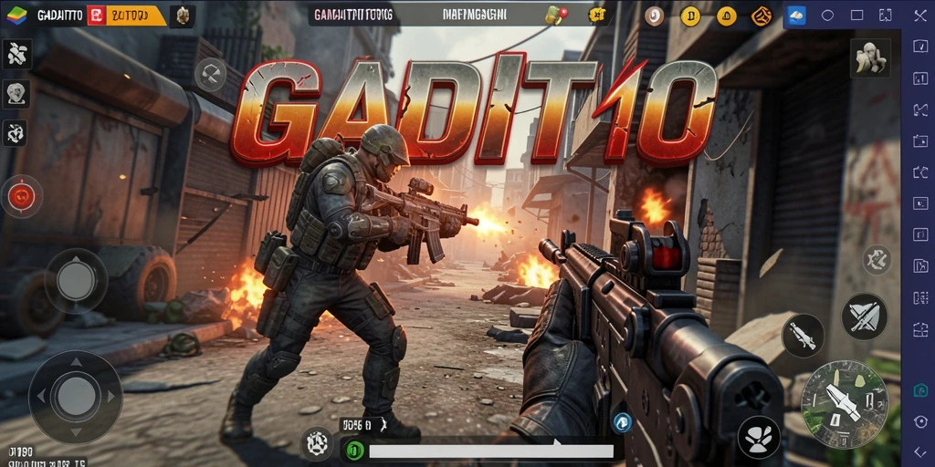 Tampilan seru dari gameplay GADAITOTO yang penuh aksi TPS.