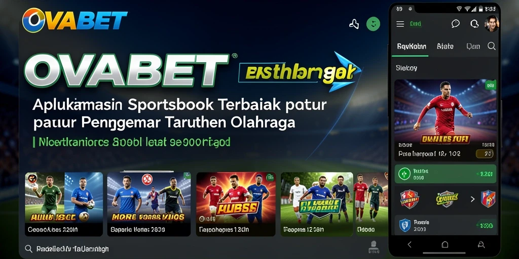 Tampilan antarmuka pengguna OVABET yang menarik dan informatif.
