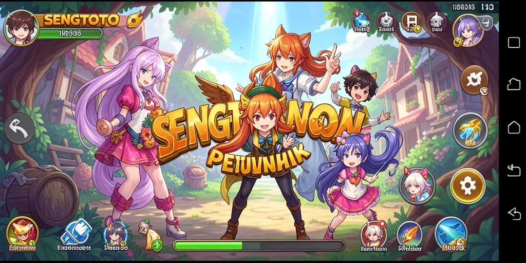 Gameplay SENGTOTO yang menarik dengan karakter anime yang beragam.