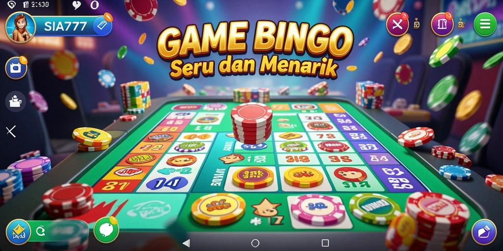 Screenshot menunjukkan gameplay seru di SIA777 dengan Bingo yang menarik.